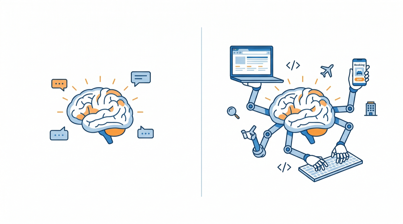 AI brain alone vs brain with tools