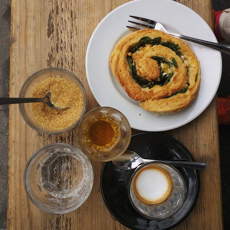 Kaffeine in Soho, London. One of the best coffee shops here.