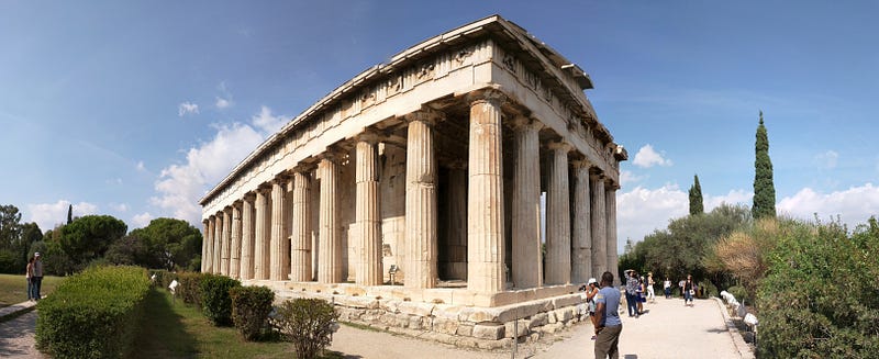 Temple of Hephaestus in Ancient Agora. Athens, Greece.