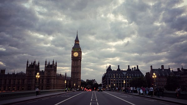 Classic sights of royal London. Westminster.