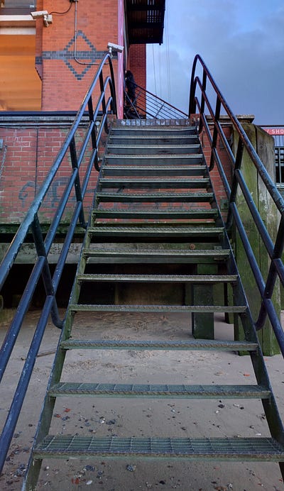 Running around the city, literally.